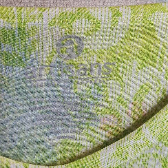 Artisans Vibrant 3/4 Sleeve Lightweight Bird Nature Enthusiast Top Size XL - Picture 2 of 10